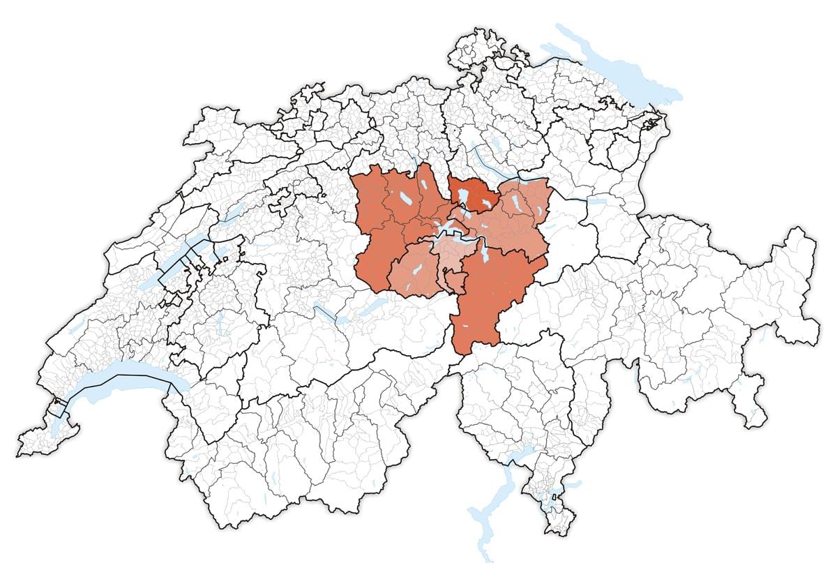 mapa del centre de suïssa 