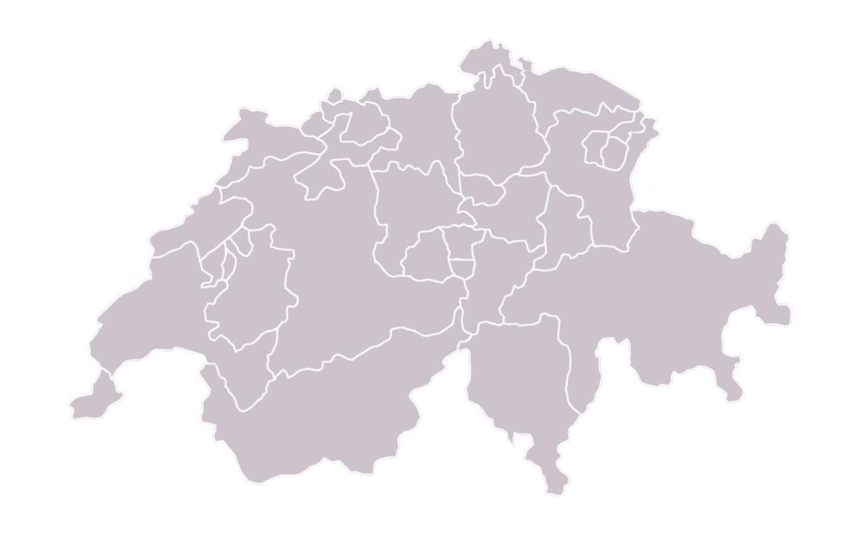 mapa d'espais en blanc mapa de suïssa