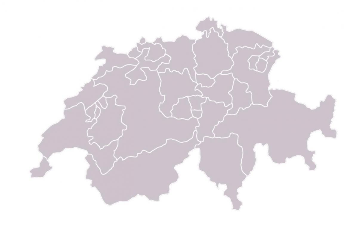 mapa d'espais en blanc mapa de suïssa