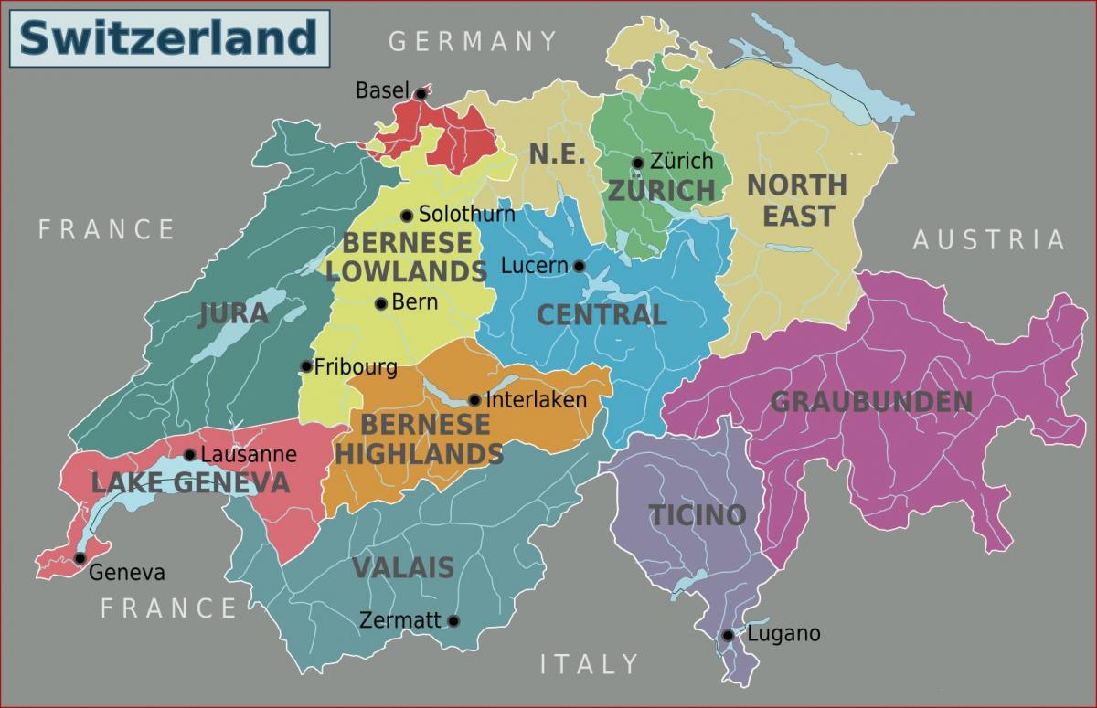 mapa del sud de suïssa