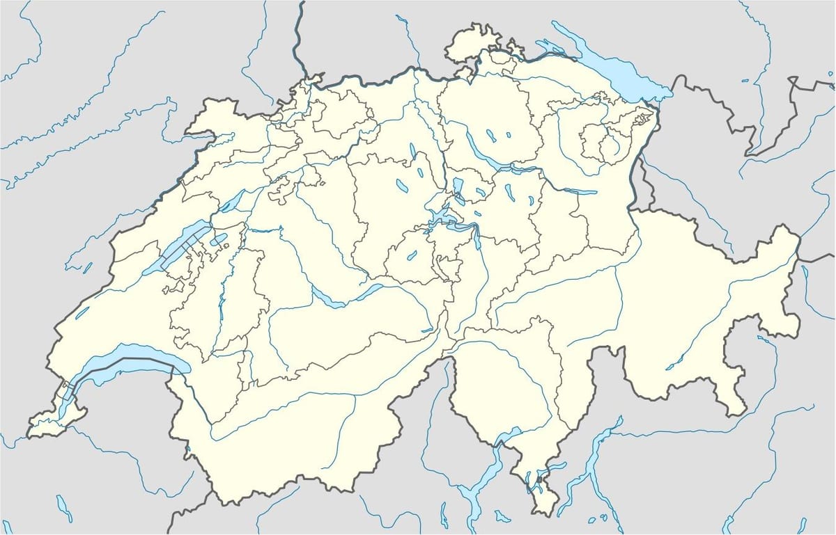 mapa de simple mapa de suïssa