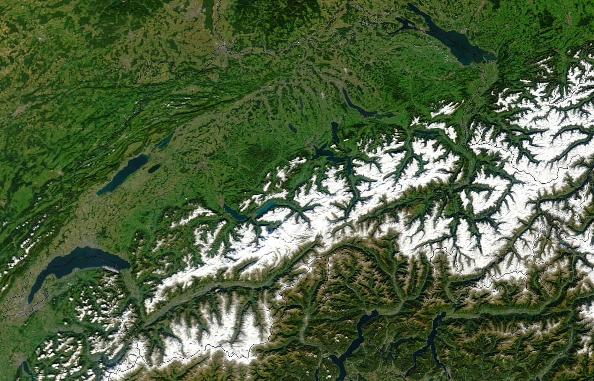 mapa de suïssa satèl·lit