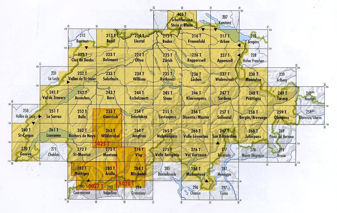 mapa de suïssa codi postal