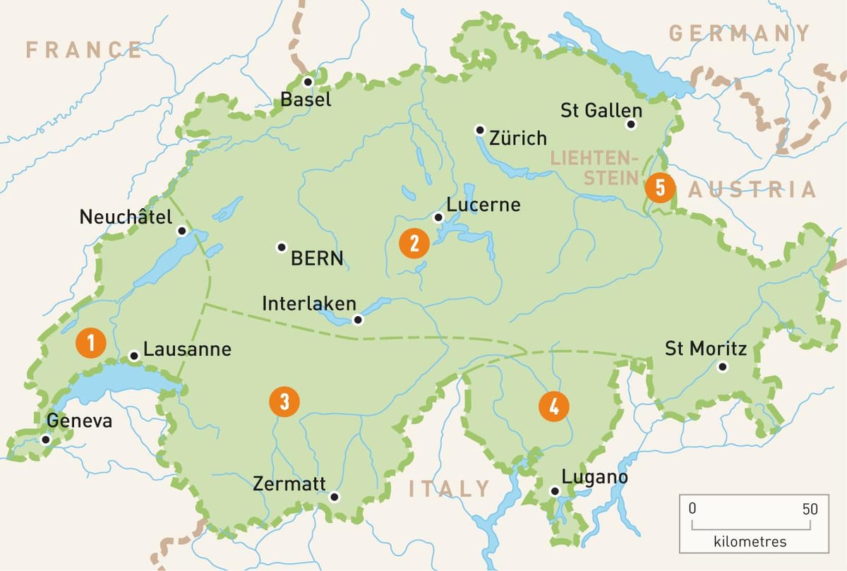 mapa de regions suïssa