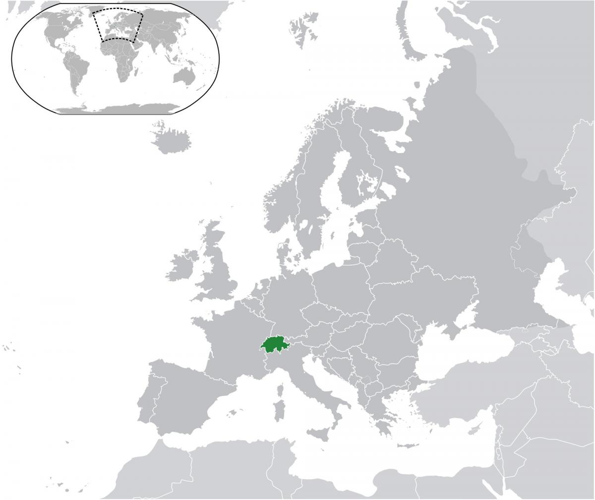 suïssa mapa del món