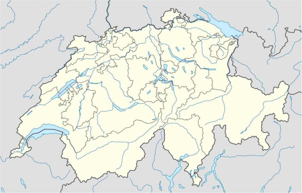 mapa de suïssa mapa de vectors