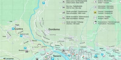 Mapa de càmping suïssa