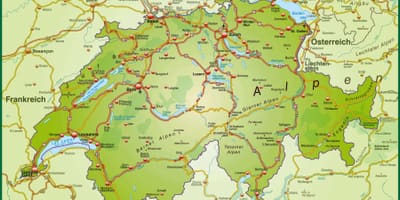 El mapa dels carrers de basilea, suïssa