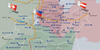 Estacions d'esquí suïssa mapa