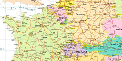 Mapa de eurail mapa suïssa