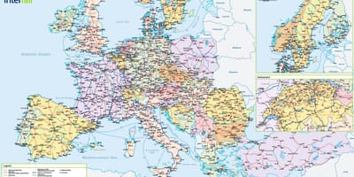 Mapa de interrail suïssa 