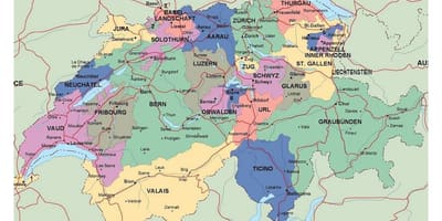 Mapa detallat de suïssa