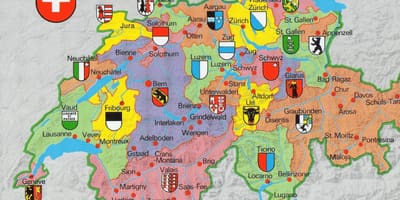 Mapa de mapa turístic de zuric suïssa