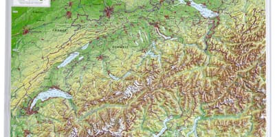 Mapa de suïssa 3d