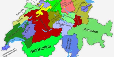 Mapa de suïssa cantó