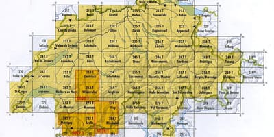 Mapa de suïssa codi postal