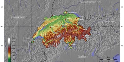 Mapa de suïssa elevació