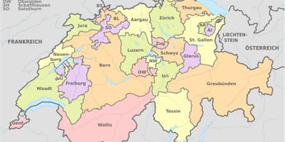 Suïssa país mapa