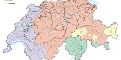 Mapa de suïssa llengua