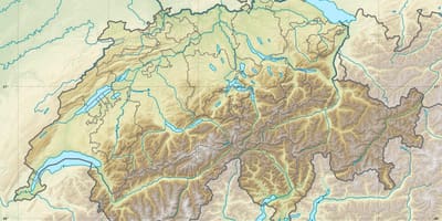 Mapa del relleu de suïssa