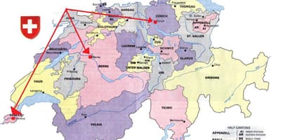 Mapa de zuric suïssa mapa d'europa